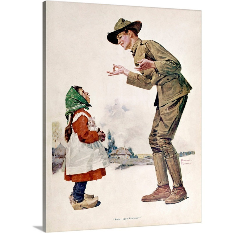 Art mural sur toile Polley Voos Fransay, H 16 po x l 12 po x P 1,25 po, Toile tendue