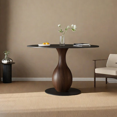 Round sintered stone dining table