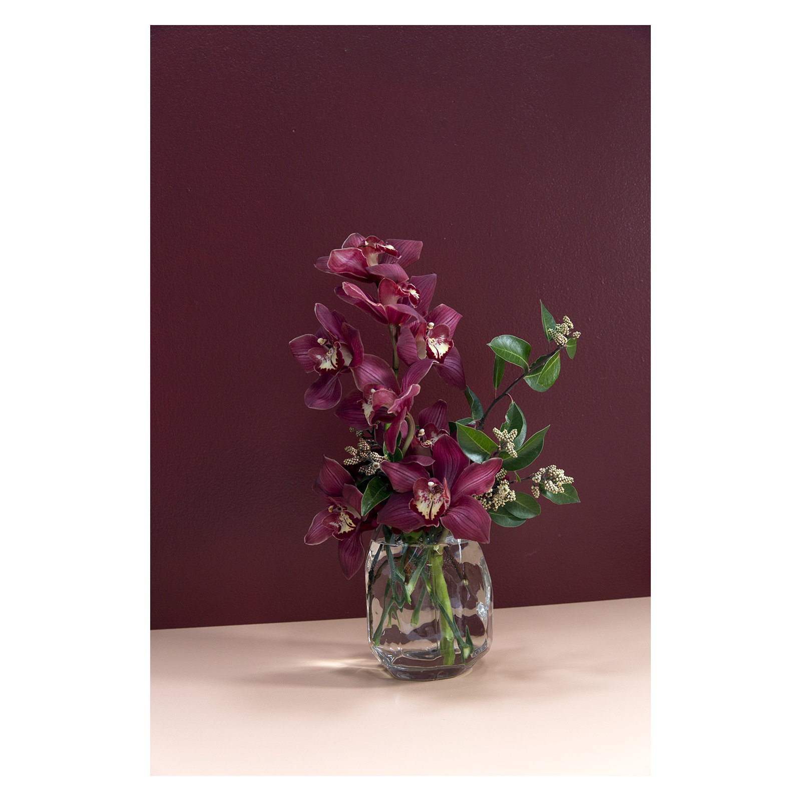 Ardara Handmade Glass Table Vase, 6.25" H x 5.25" W x 5.25" D