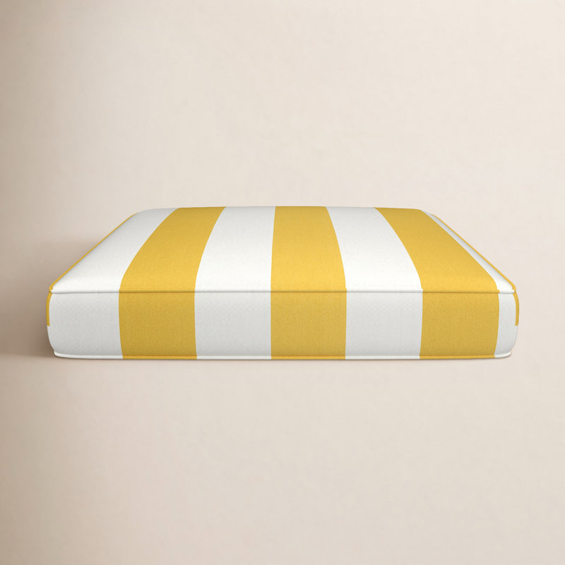Coussin de siège de salle à manger Sunbrella® Amala , Sunbrella - Rayures de tournesol Cabana