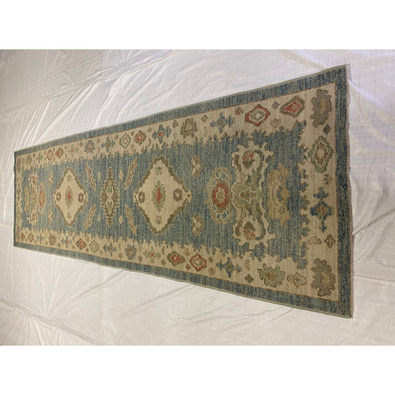 One-of-a-Kind 3'3" X 10'3" New Age Wool Area Rug in