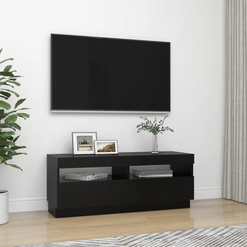 Aydric Unfinished TV Stand for TVs up to 43", Black