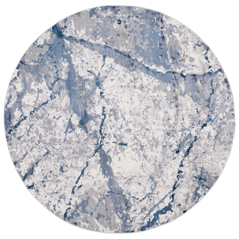 Eternal Performance Abstract Rug, Round 6'7"