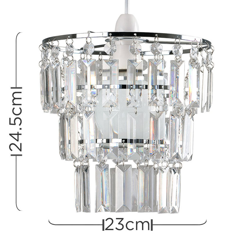 Pautah 1-Light Unique Tiered Lamp Shade