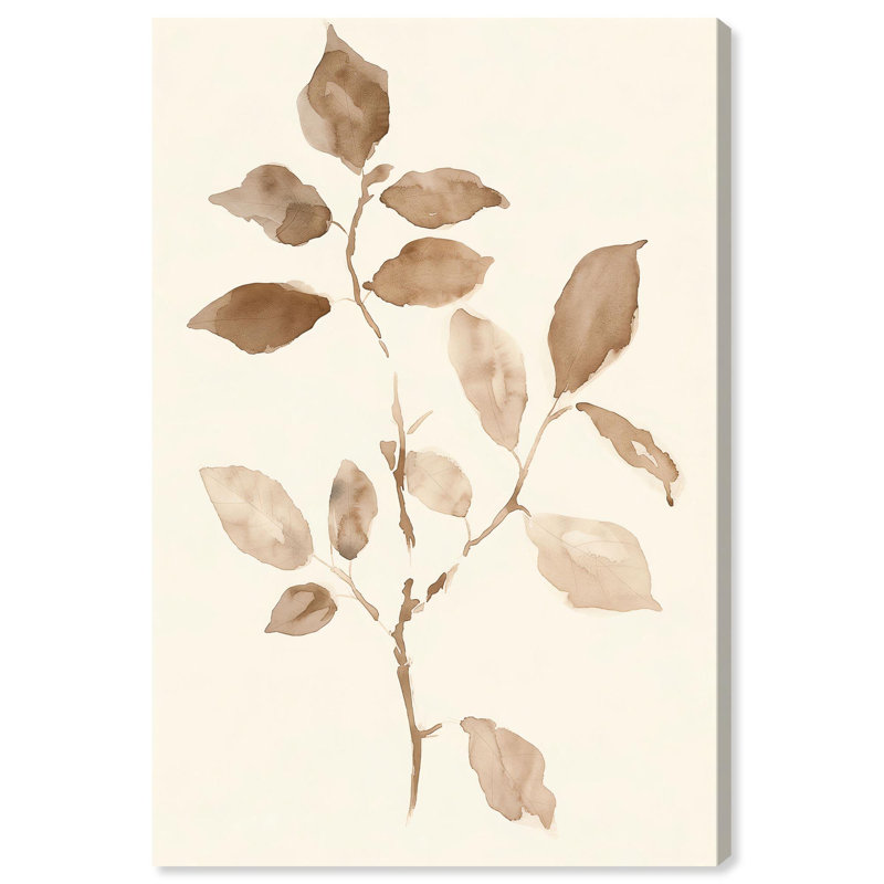 Sépia brins IV, reproduction d'art sur toile, Art naturel par Art Remedy, Toile tendue avec châssis, H 30 po x l 20 po