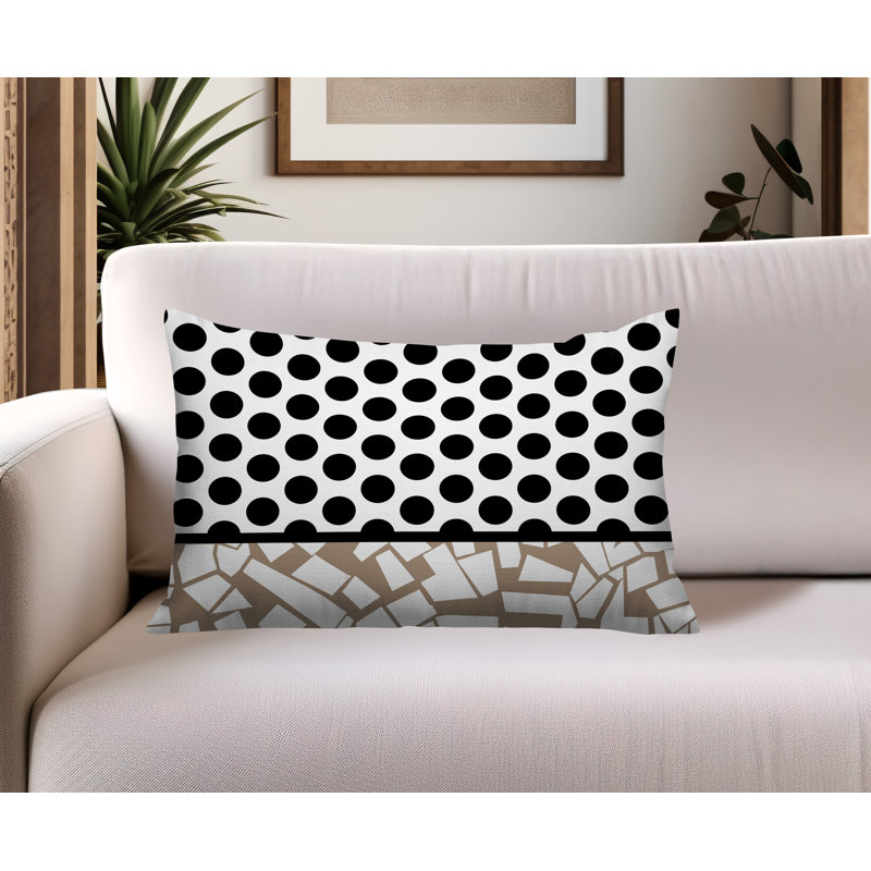 Oreiller rectangulaire réversible intérieur / extérieur Miva, Rectangulaire H 14 po x l 20 po, Beige