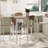Farmhouse 5-Piece Counter Height Drop Leaf Dining Table Set with Comfortable Chairs for 4, Space-Saving and Stylish-1745943456-1745943457