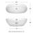Rebecca 70'' x 32'' Soaking Acrylic Bathtub-50480691