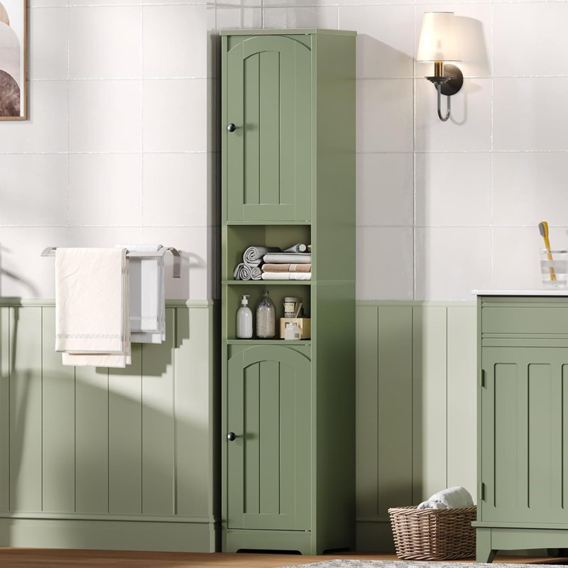 Armoire de salle de bain Tall, Vert