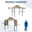 Abri à auvent durable pour patio extérieur-125905707