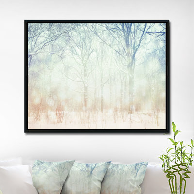 «Winter with Foggy Forest», art graphique