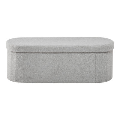 Banc de rangement repose-pieds ovale