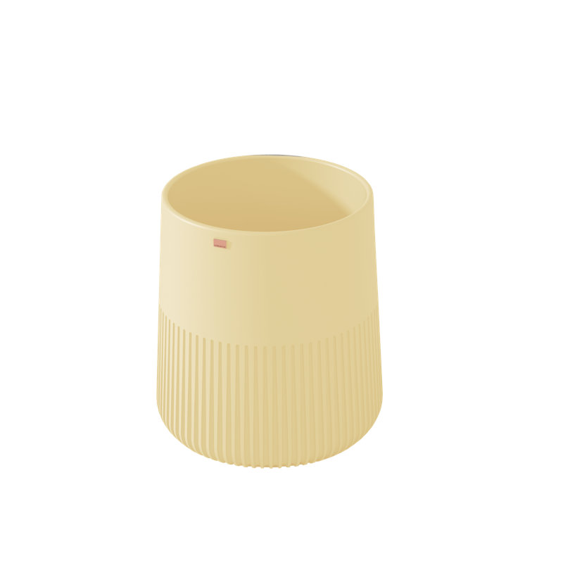 Konkretus Papua 14.5'' Concrete Circular Bathroom Sink, Dune Yellow