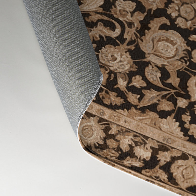Tapis d'intérieur et d'extérieur persan beige, Rectangulaire 3 pi x 5 pi