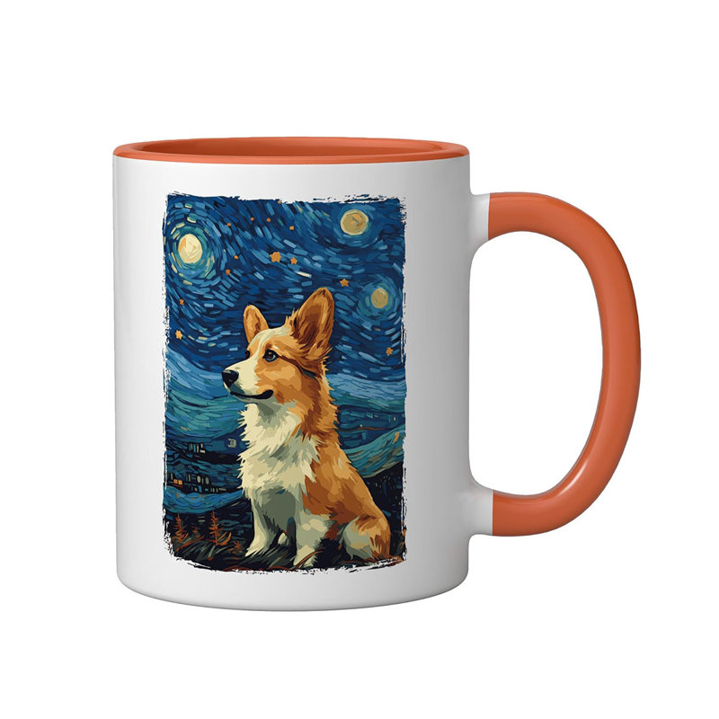 Ceramic Coffee Mug, Orange
