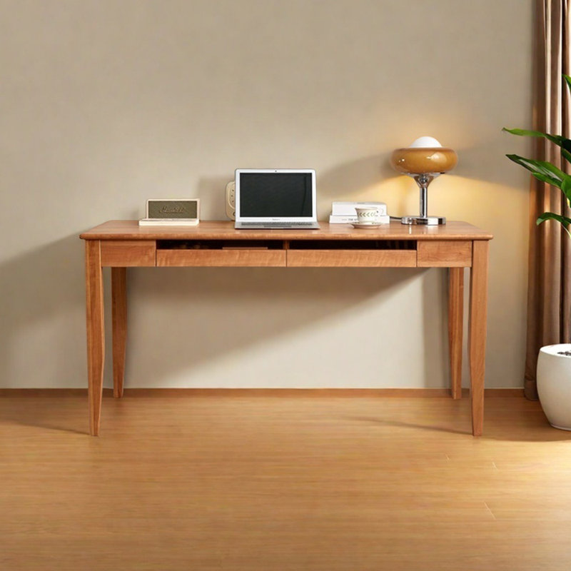 Bureau en cerisier, H 29,53 po x l 59,06 po x P 23,62 po