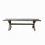 Banc de salle à manger d'extérieur moderne en aluminium, gris foncé