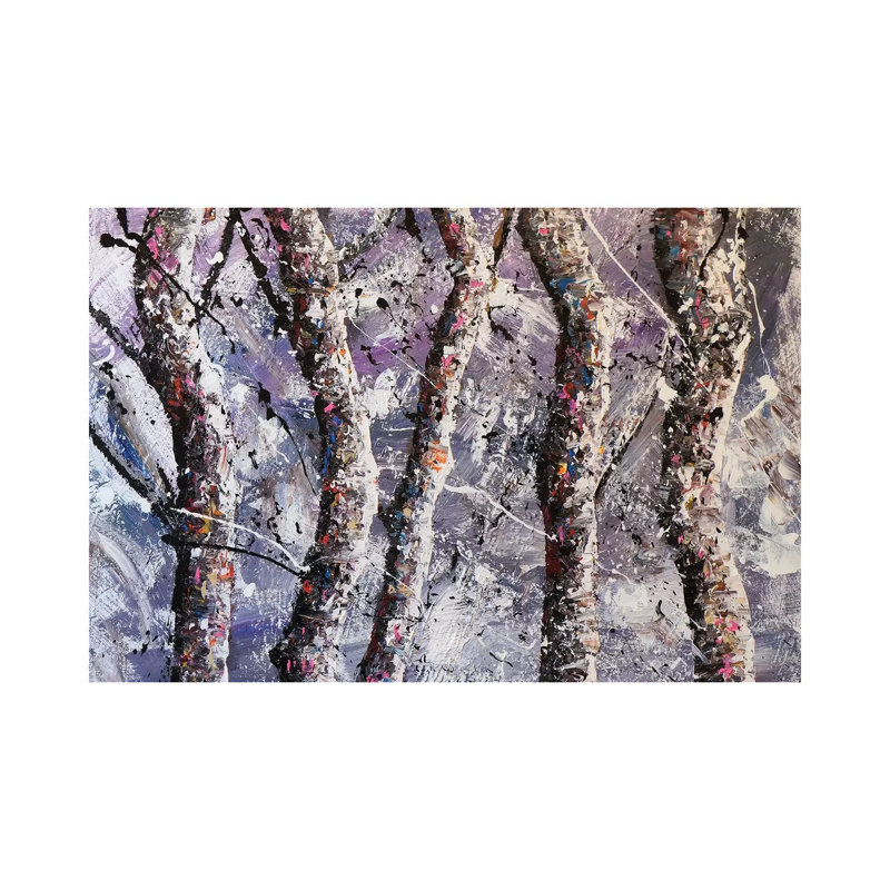Cool Trees 1 Piece Wrapped Canvas Painting, 66.04 cm H x 45.72 cm W x 3.175 cm D