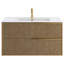 Kora 39.76" Wall Mounted Single Bathroom Vanity with Top-1938369335-2113278829