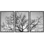 Décoration murale abstraite arbre abstrait arbre mort, photo moderne noir et blanc-102298556-102298557