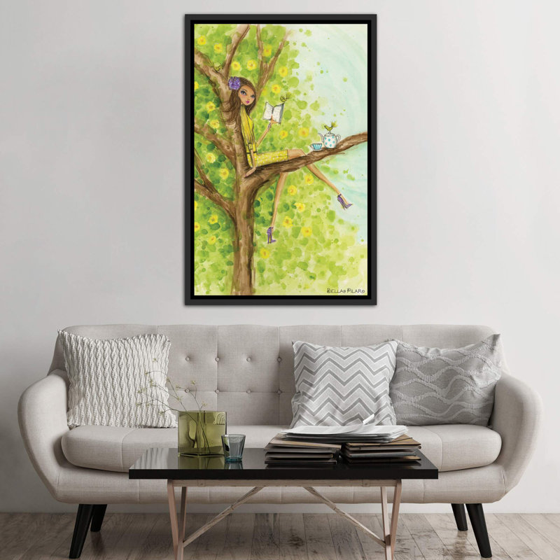 Printemps à Summerside # 3, art, H 60 po x l 40po x P 1,5 po, Toile avec cadre noir