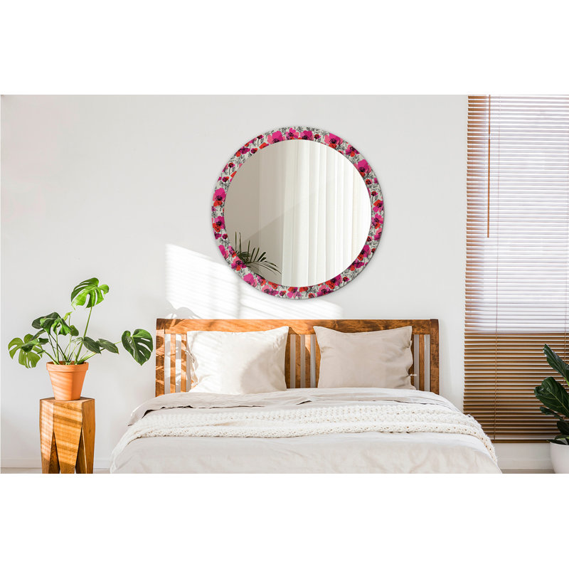 Huldar Glass Flat Wall Mirror, 90cm x 90cm