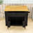 48 inch Kitchen Island with Drop Leaf,Power Outlet and 5 Open Side Racks-743137525