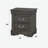 Louis Philippe dark gray bedside table-918553415