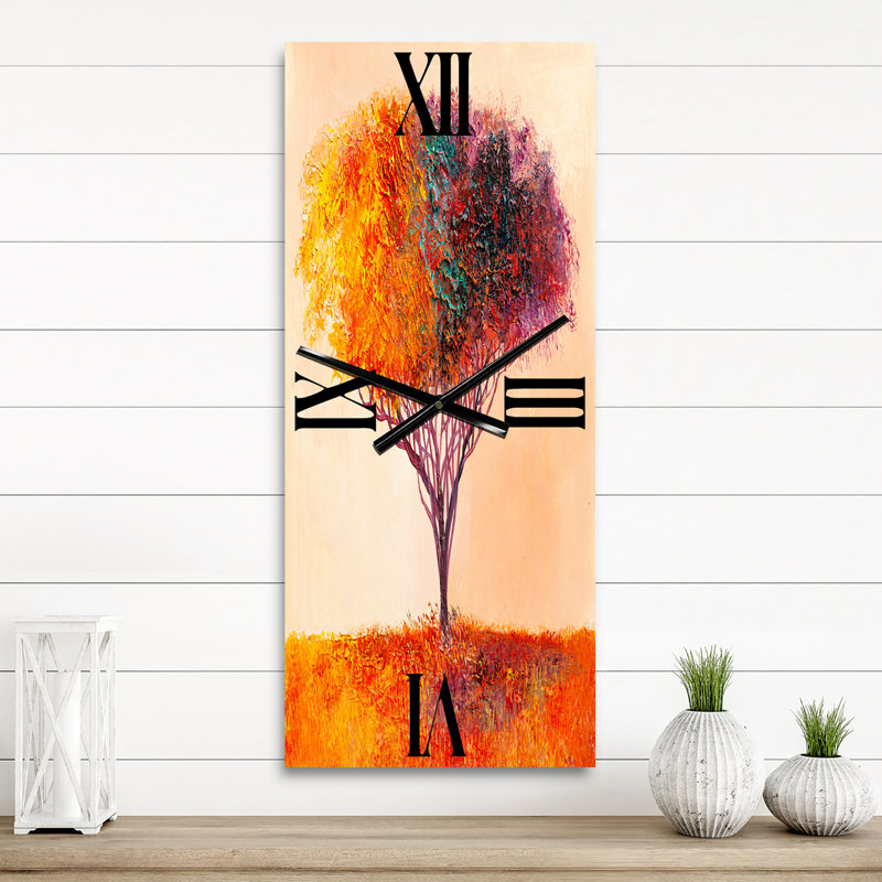 Horloge murale paysage paysage abstrait, Petit
