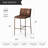 Maven Lane Gerard Stool with Faux Leather Upholstery-108989932-108989935