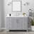 Hollister 48" Single Vanity With Sintered Stone Carrara Top, Pre Assembled