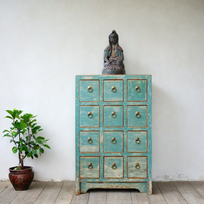 Retro  Aged Entryway Cabinet