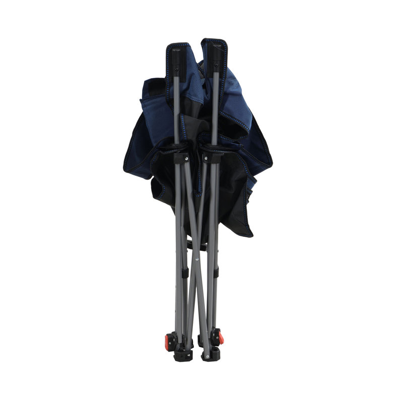 C358 Collection 20.9" W x 44.9" D x 35.4" H Three-Level Adjustable Reclining Folding Camping Chair