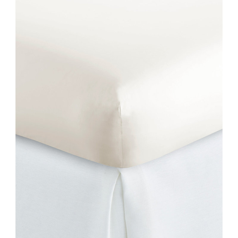 Nile 300 Thread Egyptian Quality Cotton Percale Fitted Sheet, Twin XL Fitted Sheet, Pearl