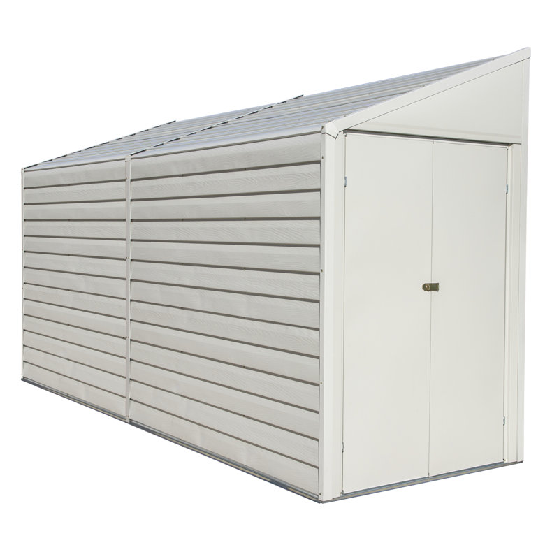 Yardsaver 4 ft. W x 10 ft. D Metal Lean-To Storage Shed