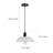 1-light Dimmable Crystal Dome Pendant