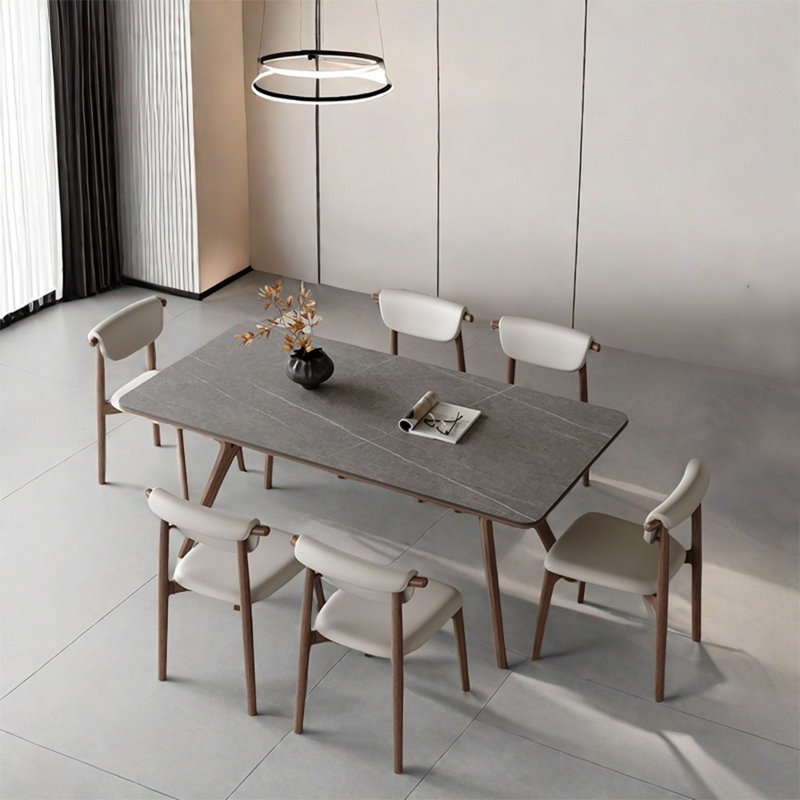 solid-wood dining table sets, 29.52"H x 78.74"L x 35.43"W