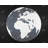 Earth - Travel & Maps Blue Framed Canvas for Home Decor