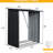3Ft X 5Ft Black Metal Firewood Shed - Ergonomic Design For Easy Access , Lumber Storage Efficient Space Utilization
