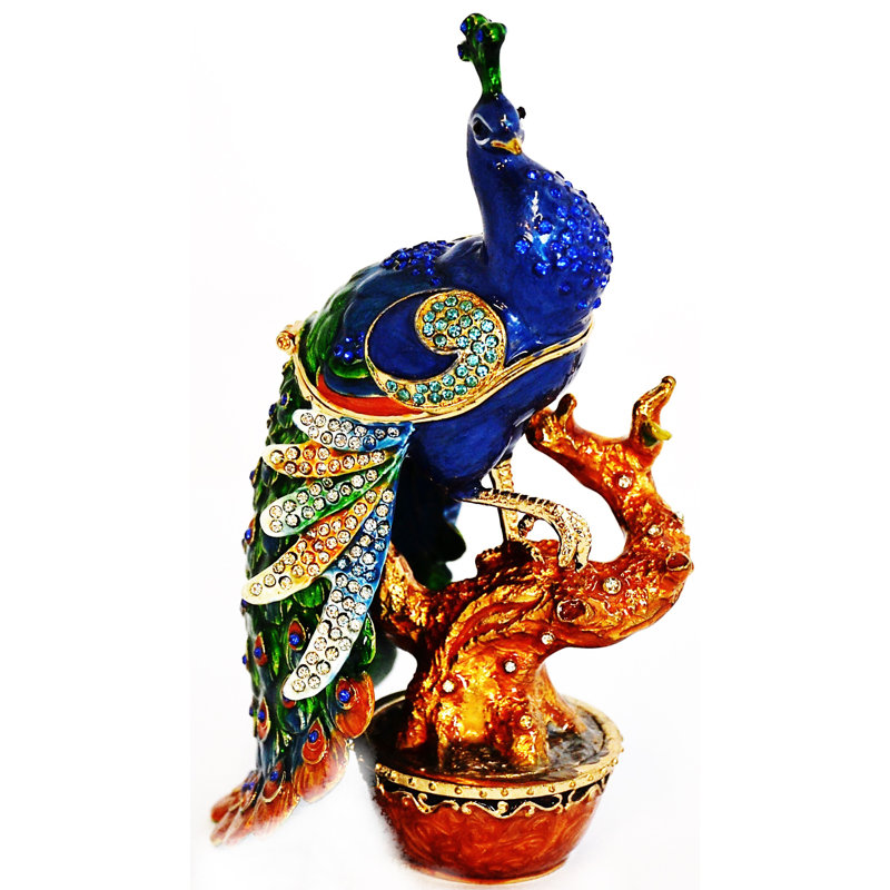 Peacock Metal Decorative Box