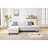 4 - Seat Reconfigurable With Hidden Compartments And Matching Accent Pillows, Beige Linen Upholstery, Foam Filler, 97 Inch Product Depth, 57 Width, 34 Height For Modern Living Settings Modular-35935956-35935953