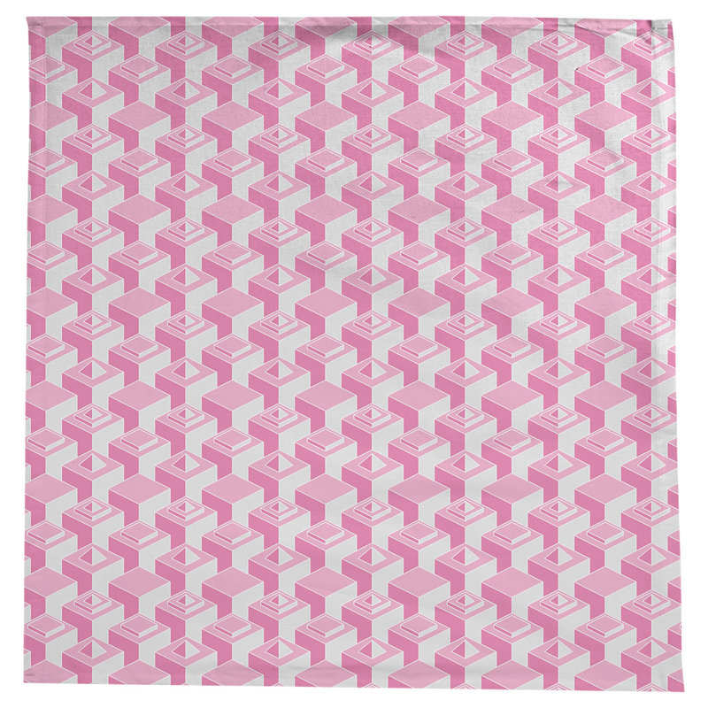 Nappe de gratte-ciels classiques, Rose / blanc