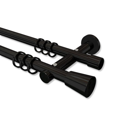 Mcgaha 20cm Double Curtain Pole