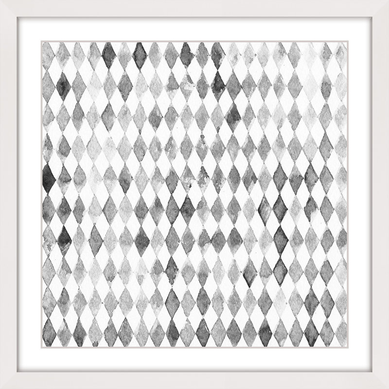 « automatic contrast », reproduction d’art encadrée, H 32 po x l 32 po x P 1,5 po, Cadre blanc