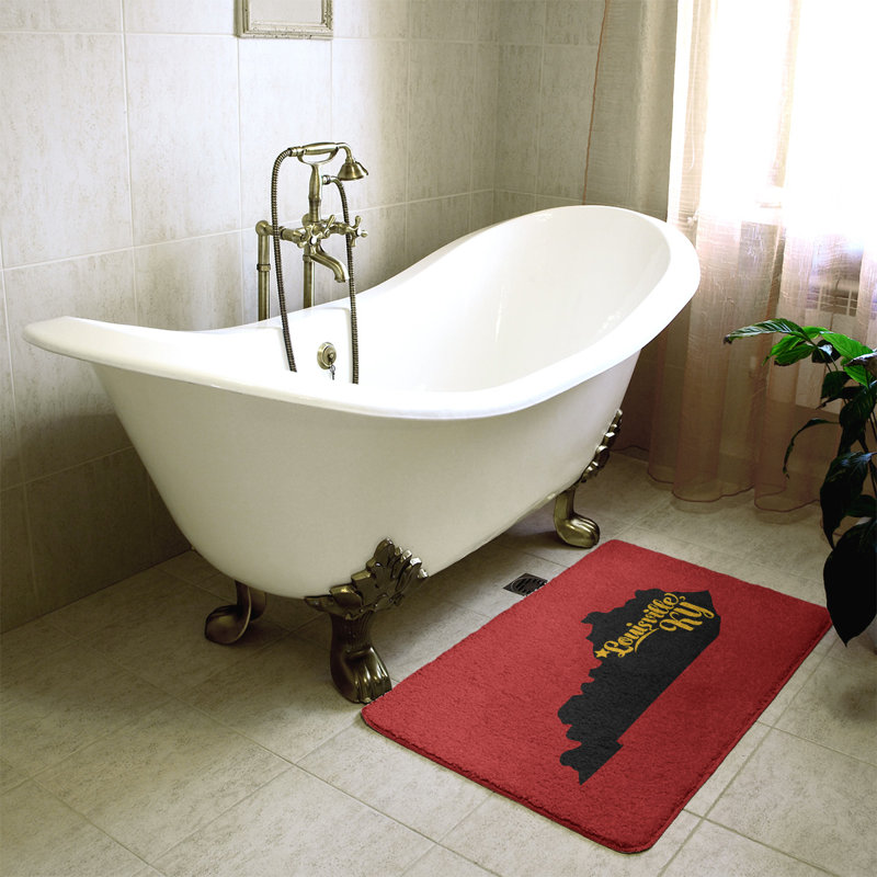 Tapis pour salle de bain sports sports colors, l 17 po x L 21 po