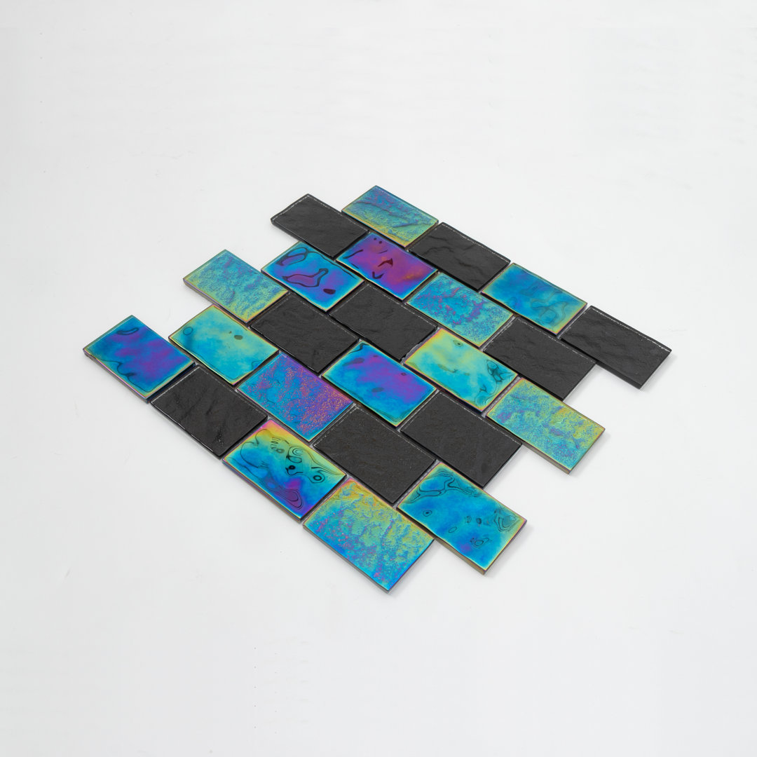 Swimming Pool 2" x 3" Glass Brick Joint Mosaic Tile (Set of 15) WS Tiles® 