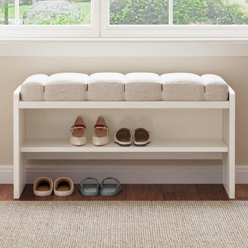 Banc à chaussures à 2 niveaux