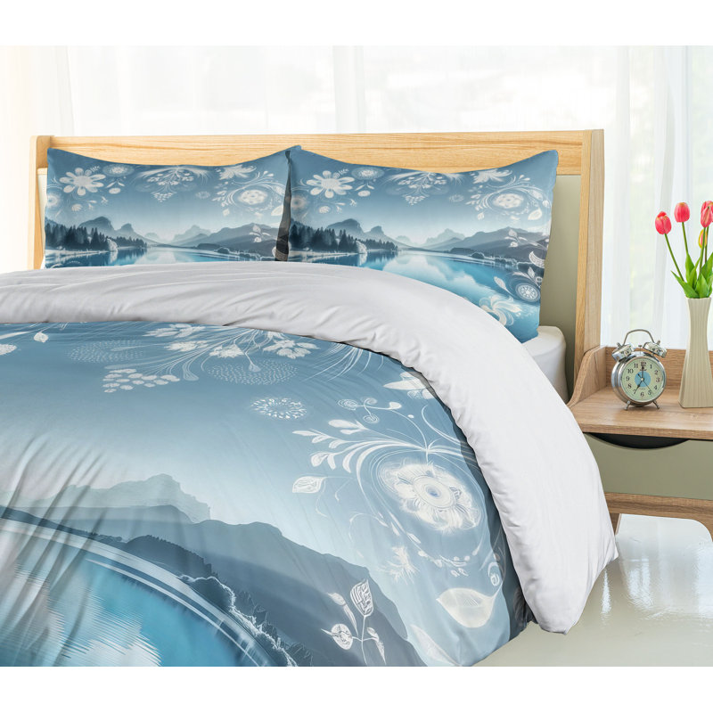 Lake Duvet Cover, King Duvet Cover + 2 Standard Shams