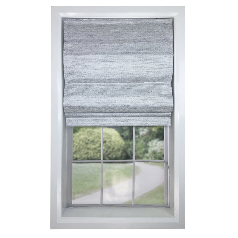 Blackout Roman Shade, 38" W x 63" L, Stone