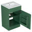 Meuble-lavabo de 20 po avec lavabo, meuble-lavabo avec tablette de porte et tablette réglable, vert-116234308-116234311